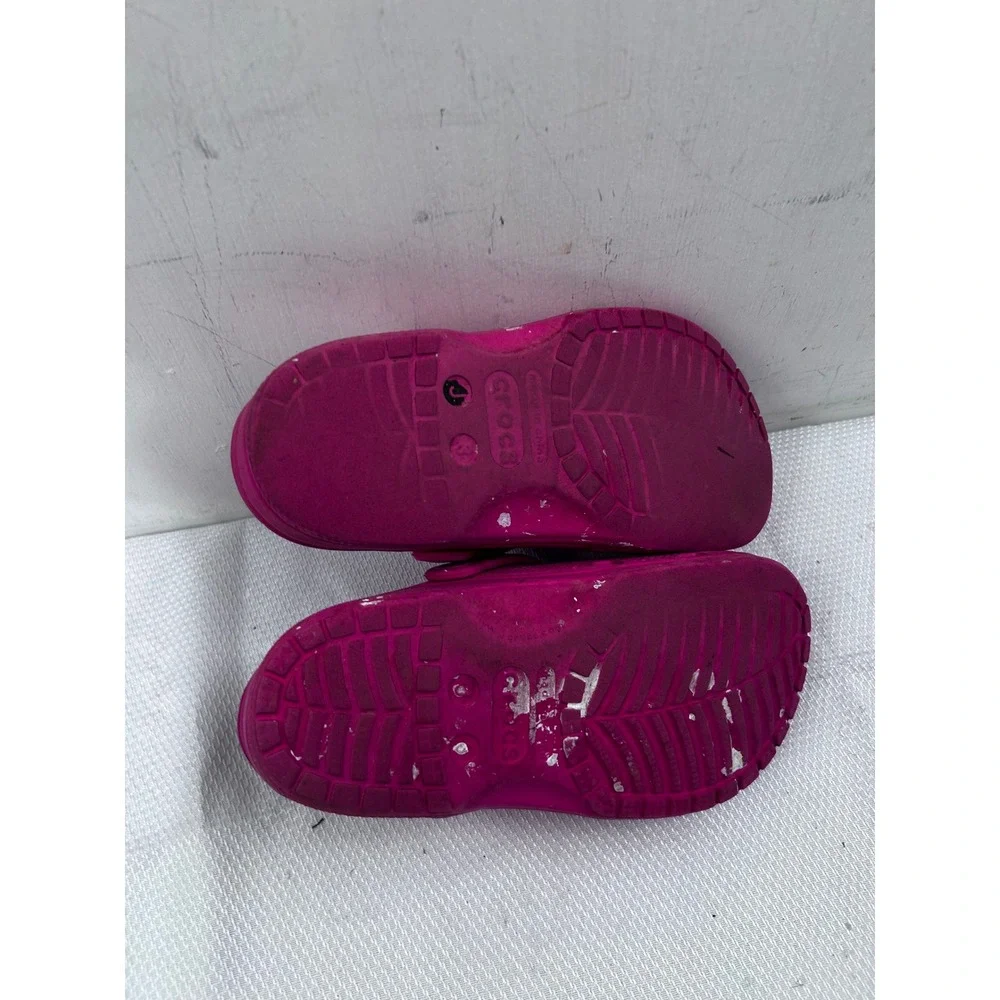 Crocs Classic Clog Size J1 Pink‎ Slip On Water Shoes Kids